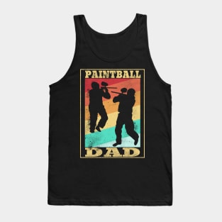 Paintball Dad Airsoft Softgun Airgun Mask Gift Tank Top